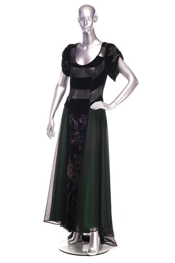Rochie voal si catifea  Liza Panait Liza Panait Online Boutique